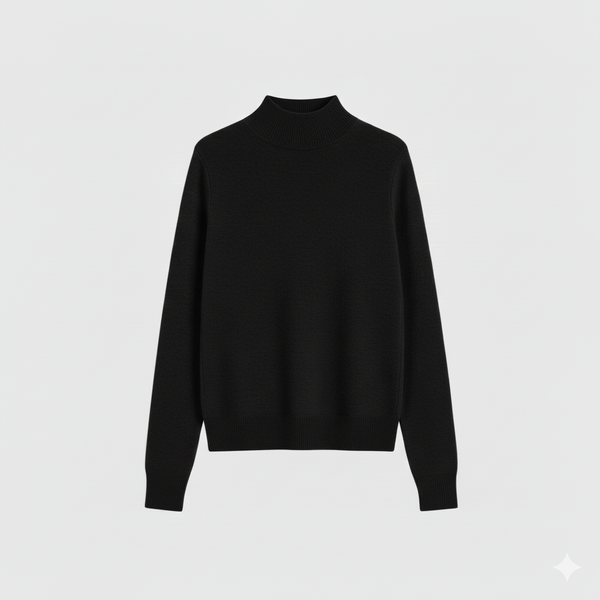 Tricot col rond Noir