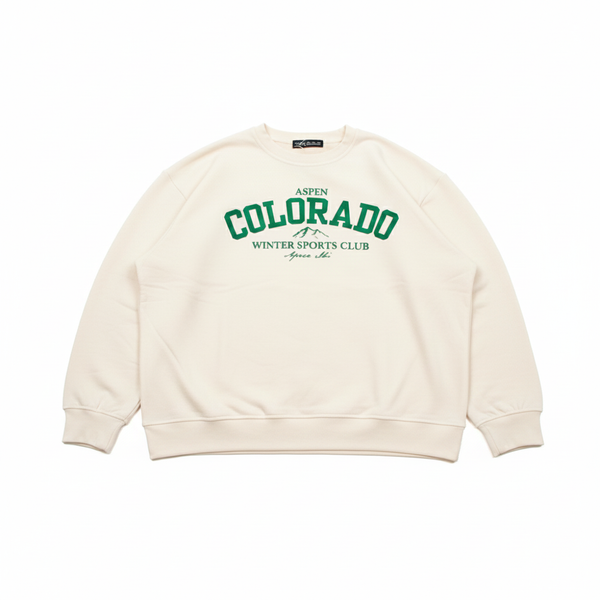 Sweatshirt COLORADO blanc casse
